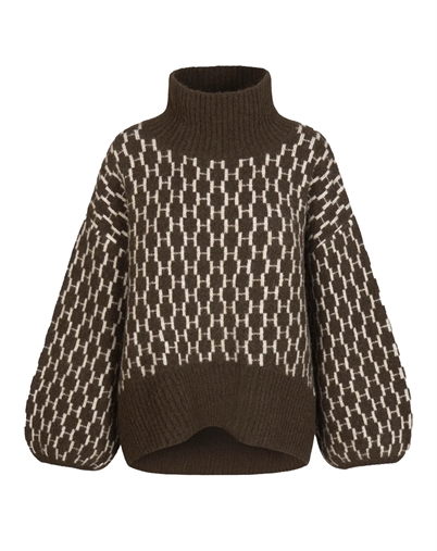 Hést - Fam New Pattern Strick - Dark Earth